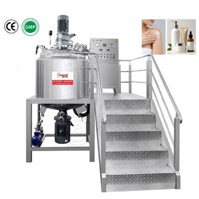 Quality  500L Vacuum Emulsifying Mixer Homogenizer Cosmetic Cream Making Machine factory