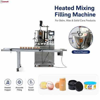 Quality  Heated Wax Filling Machine Automatic Lip Balm Hair Wax Candle Deodorant Filler factory