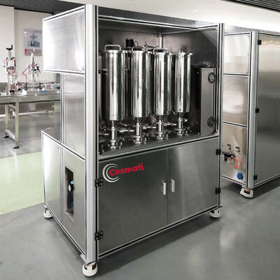 4 / 6 heads Automatic filling machine for Gouache Latte multi color isolation cream