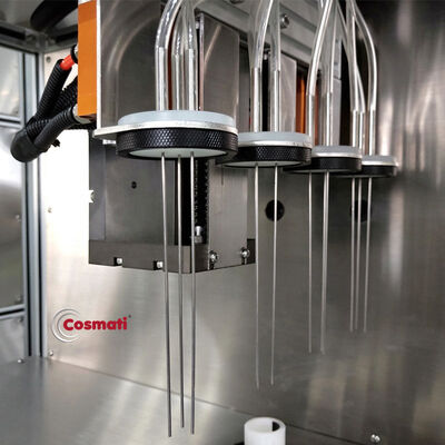 4 / 6 heads Automatic filling machine for Gouache Latte multi color isolation cream