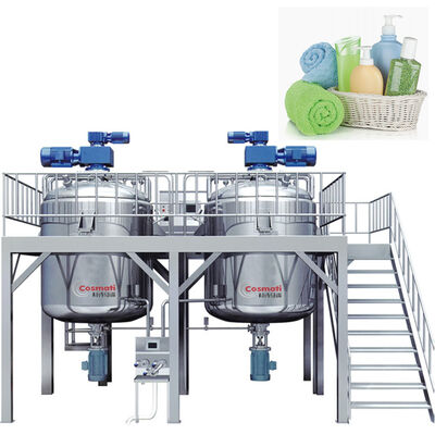 Liquid Washing Homogenizing Mixing Machine 1000L Steam or Electrical Heating