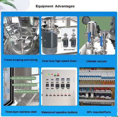 500L Detergent Liquid Soap Making Machine Shampoo Mixer Tank