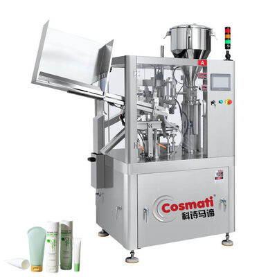 Lotion Cream Toothpaste Soft Tube Filling Sealing Machine with Automatic Tube Feeder