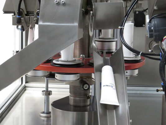Lotion Cream Toothpaste Soft Tube Filling Sealing Machine with Automatic Tube Feeder