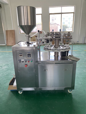 Cosmetic Lotion Hand Cream Glue Aluminum Tube Filling Crimping Machine