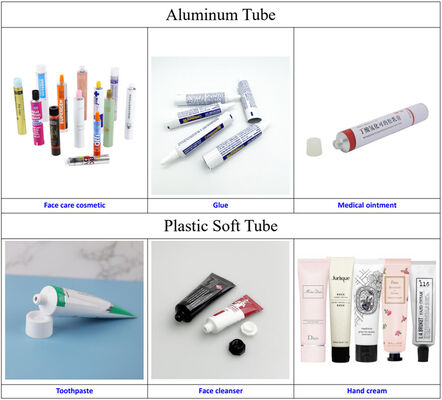 Cosmetic Lotion Hand Cream Glue Aluminum Tube Filling Crimping Machine