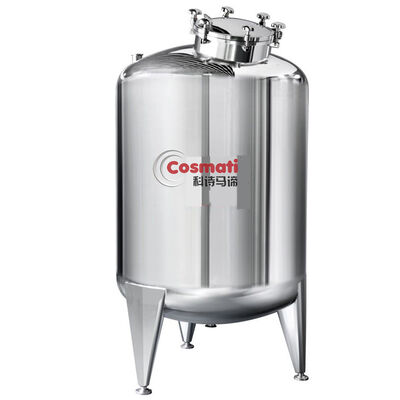 316L 304 Stainless Steel Hot Water Sealed Liquid Storage Tank For Cosmetics