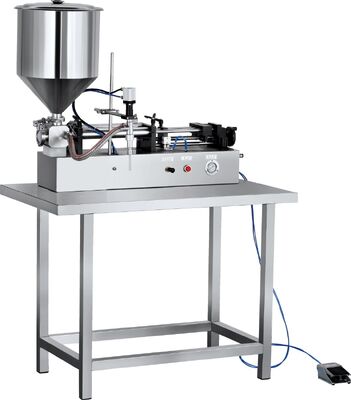 Pneumatic Liquid Table Top Filling Machine Semi Automatic Horizontal