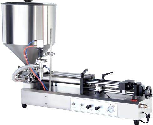 Pneumatic Liquid Table Top Filling Machine Semi Automatic Horizontal