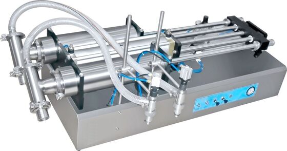 Pneumatic Liquid Table Top Filling Machine Semi Automatic Horizontal