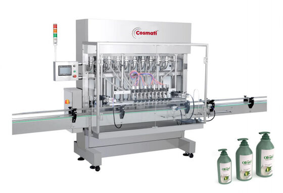 High Accuracy Automatic Straight Line Piston Liquid Paste Semi fluid Filling Machine