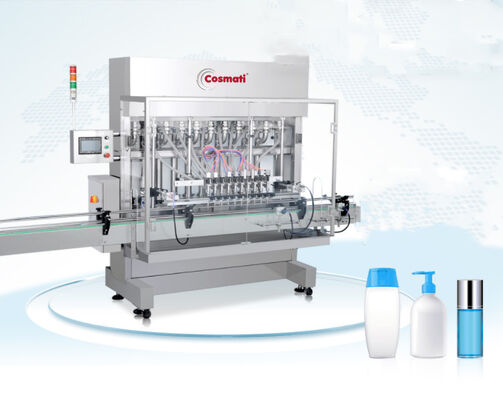 High Accuracy Automatic Straight Line Piston Liquid Paste Semi fluid Filling Machine