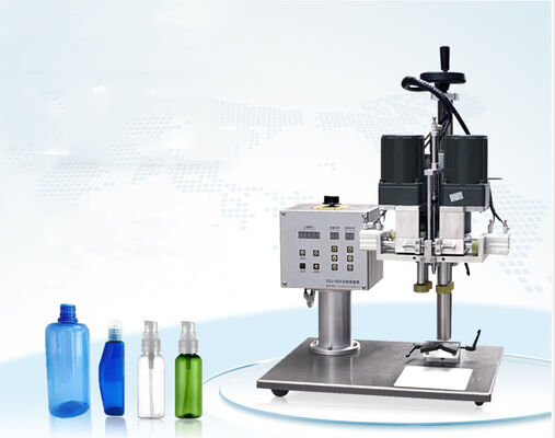 Portable semi automatic small desktop table type capping machine