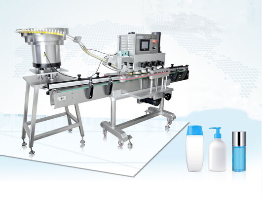 Full automatic capping machine with cap feeder