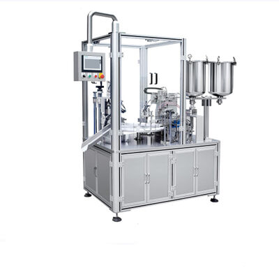 PLC Control Semi Auto Rotary Type mascara lipgloss filling machine
