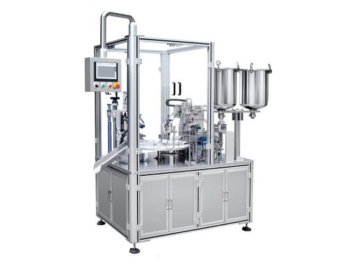 PLC Control Semi Auto Rotary Type mascara lipgloss filling machine