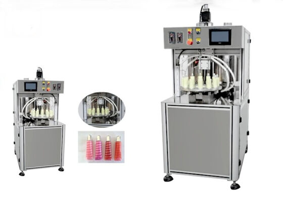 High Speed Spiral Lipstick Lip Gloss Eye Cream Production Line Filling Machine