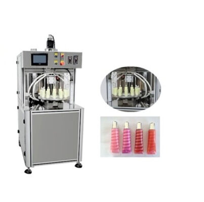 High Speed Spiral Lipstick Lip Gloss Eye Cream Production Line Filling Machine