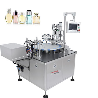 Four Head Rotary Perfume Filling Machine for Cologne Floral Water Glass Bottle