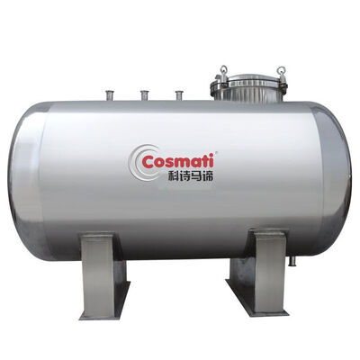 Sanitary 304 Stainless Steel Seal Chemical Storage Tank For Liquid Food Beverage