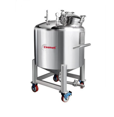 100L big capacity stainless steel movable sealed storage tank for storing liquid perfume