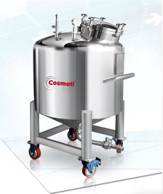 100L big capacity stainless steel movable sealed storage tank for storing liquid perfume
