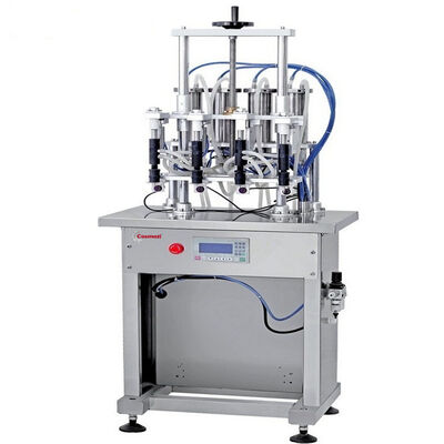 Automatic Pneumatic Perfume Filling Machine 4 Head Custom Logo