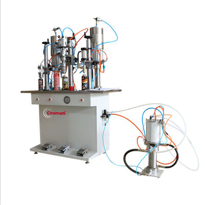 Aerosol Spray Cans Filling Machine Semi Automatic 30-300ml Filling Range