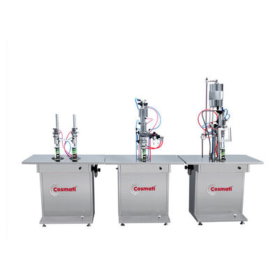 Aerosol Spray Cans Filling Machine Semi Automatic 30-300ml Filling Range