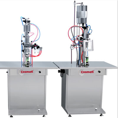 Automatic Body Spray Aerosol Can Filling Machine 30-500ml Filling Volume