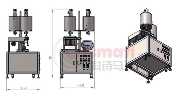 Automatic 12 Head Lipstick Filling Machine Lip Balm Heated Stirring Cosmetic Filler