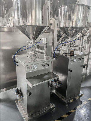 Pneumatic Semi Automatic Honey Face Cream Paste Liquid Filling Machine