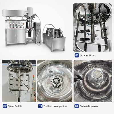 Cream Moisturizer Vacuum Emulsifying Mixer Mud Mask Homogenizer Agitator