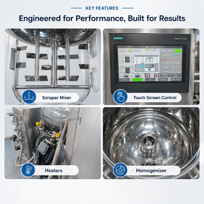 Cosmetics Chemical Liquid Soap Making Machine Mixing Equipment Hydraulic System