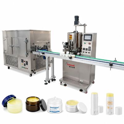 Automatic Deodorant Stick Filling Machine Hot Balm Sunblock Conveyor Freezer