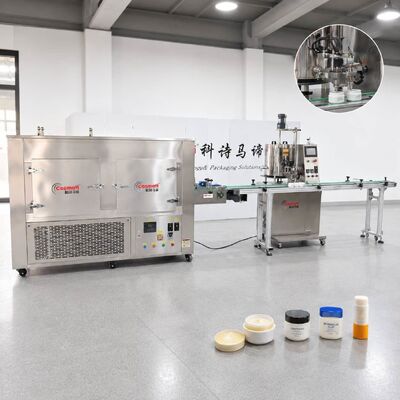 Automatic Deodorant Stick Filling Machine Hot Balm Sunblock Conveyor Freezer