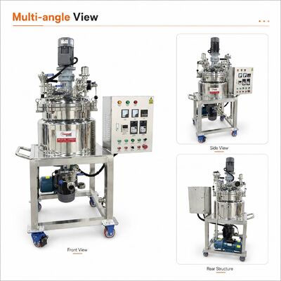 Vacuum Emulsifier Mixer 5-5000L Paste Cream Homogenizer Mixing Tank
