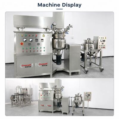 High Speed Vacuum Emulsifying Mixer Hand Cream Aloe Gel Homogenizer Machine