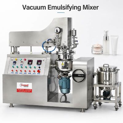 High Speed Vacuum Emulsifying Mixer Hand Cream Aloe Gel Homogenizer Machine