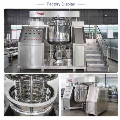 Vacuum Homogenizing Emulsifier Mixer Cream Gel Facial Cleanser Chemical Reactor