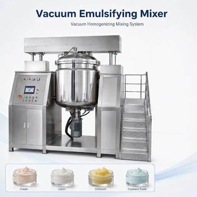 Vacuum Homogenizing Emulsifier Mixer Cream Gel Facial Cleanser Chemical Reactor