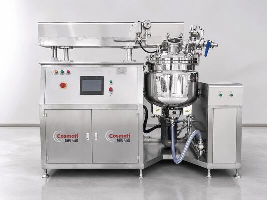 50-200L Vacuum Homogenizing Emulsifier Mixer Cosmetic Cream Lotion Machine