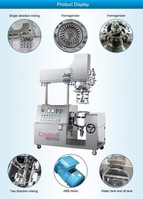 100L Electric Shampoo Mixing Tank Circular Cosmetic Agitator Mixer Equipment