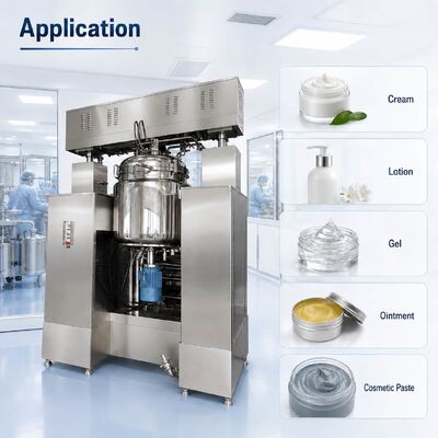 100L Electric Shampoo Mixing Tank Circular Cosmetic Agitator Mixer Equipment