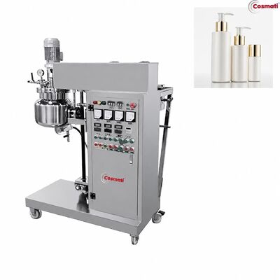 Cosmetic Cream Making Machine Heating Cooling Lotion Serum Vacuum Emulsifier