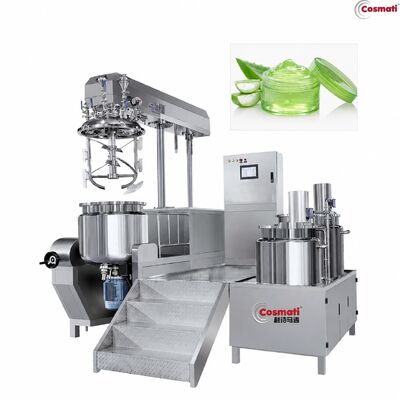Cosmetic Cream Making Machine Heating Cooling Lotion Serum Vacuum Emulsifier