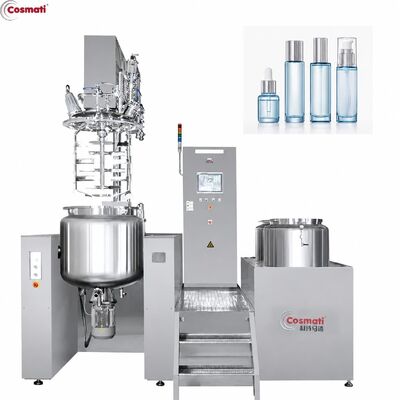 Vacuum Cream Making Tank Mixer Cosmetic Lotion Emulsifier Mixing Machine