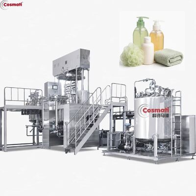 Automatic Vacuum Homogenizing Emulsifier Gel Cosmetic Chemical Mixing Machine