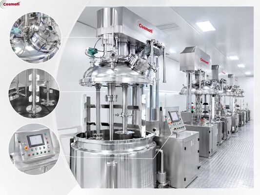 Toothpaste Making Machine Vacuum Emulsifier High Shear Homogenizer Equipment