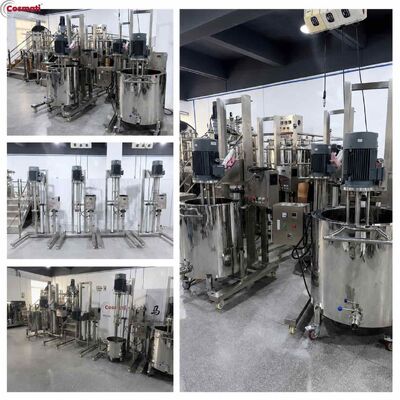 High Shear Homogenizer Mixer Pneumatic Lift for Cream Lotion Paint Pigment Disperser